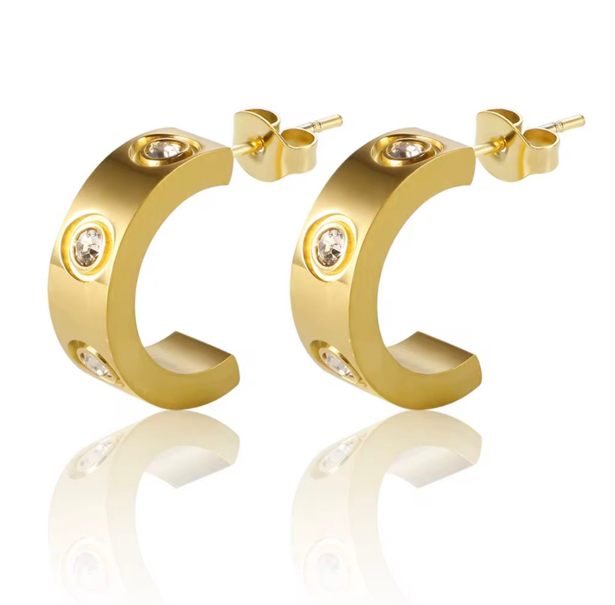 Brinco Monaco Banhado em Ouro 18K