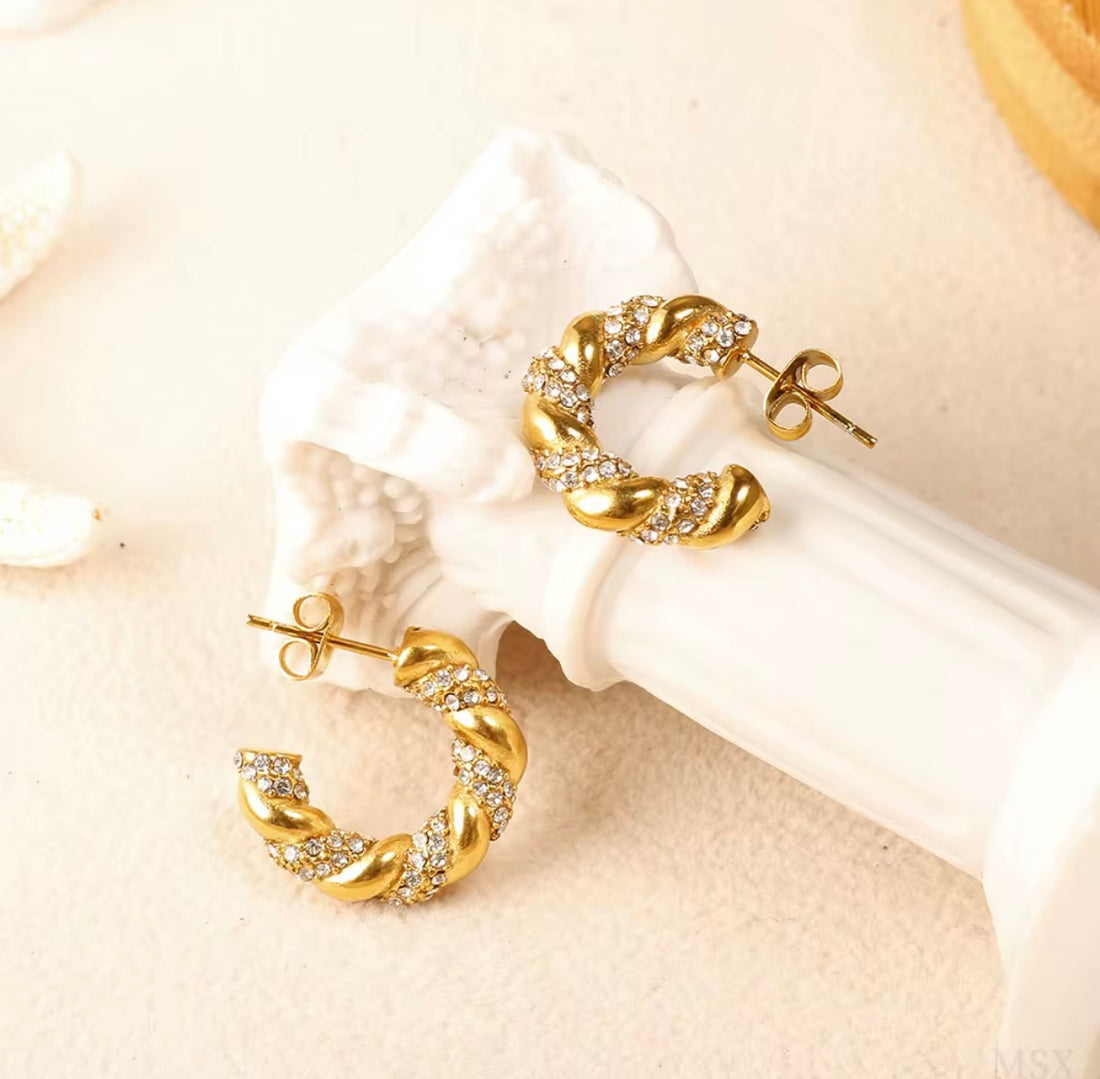 Brinco Lumiere Banhado em Ouro 18K