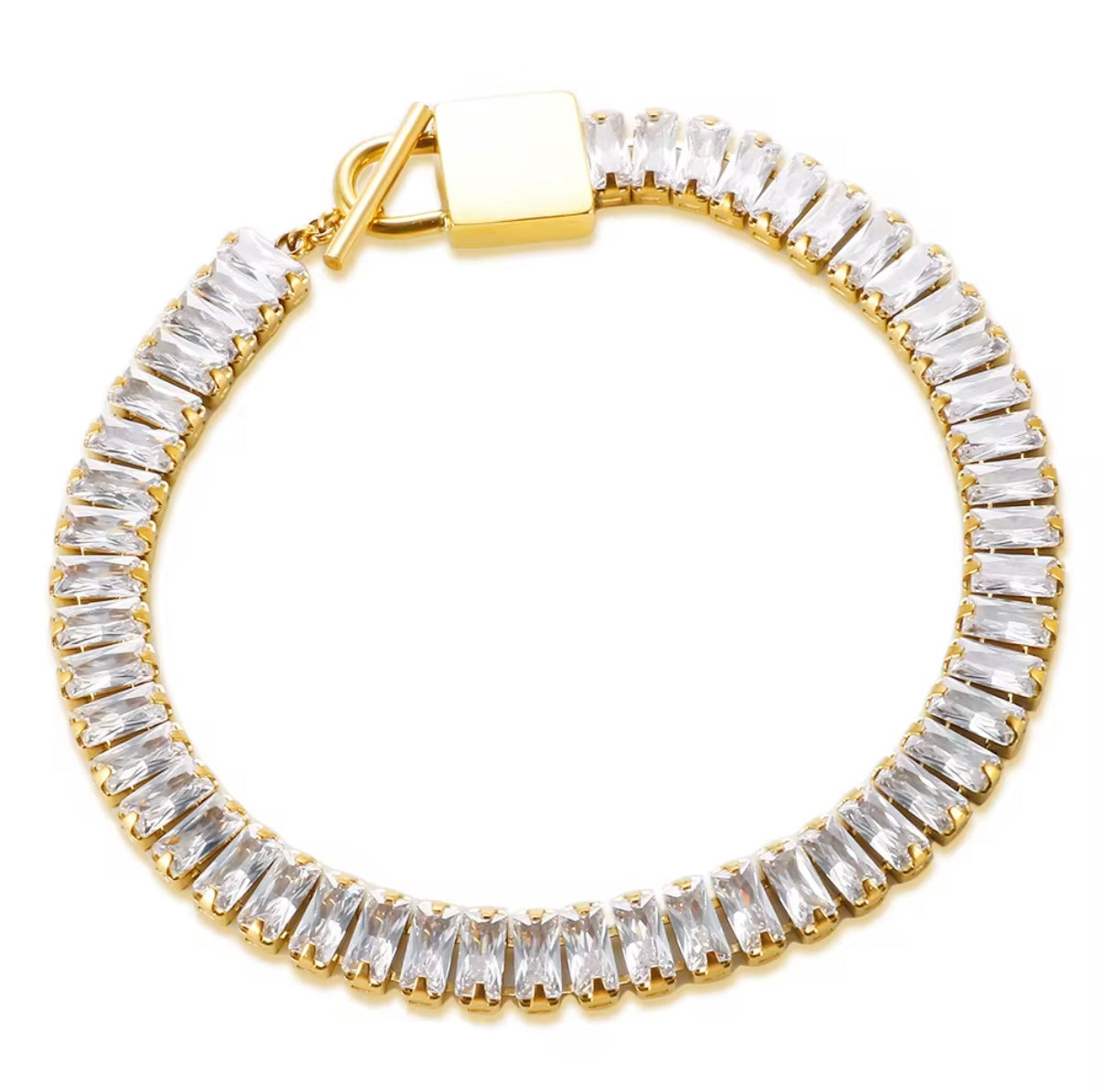 Pulseira Riviera Nobre Banhado em Ouro 18K