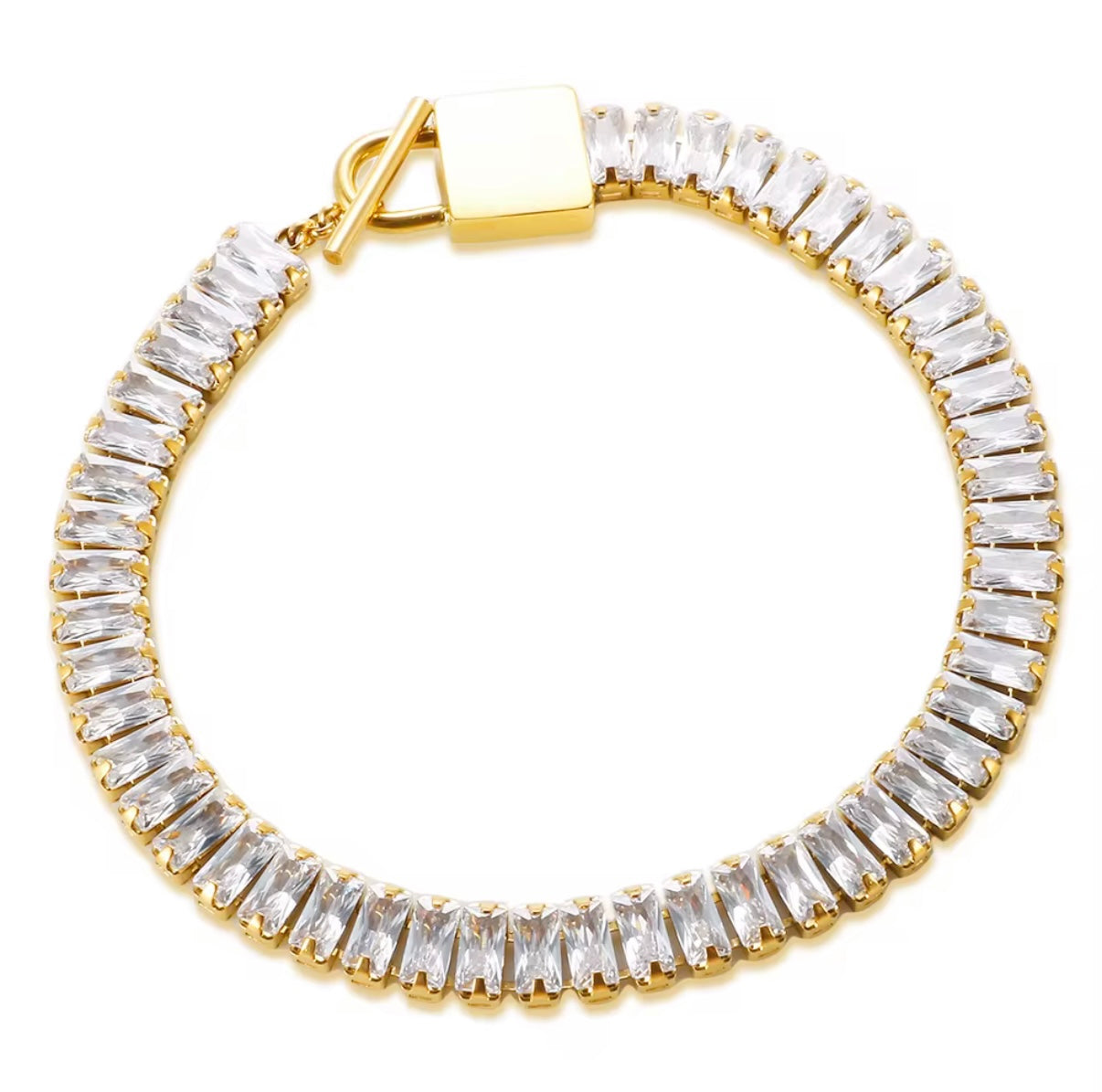 Pulseira Riviera Nobre Banhado em Ouro 18K