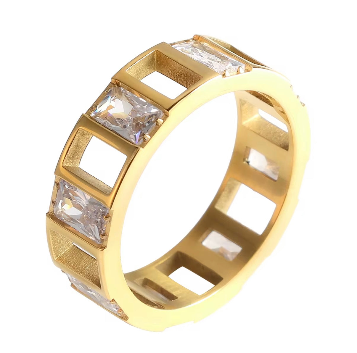 Anel Irís Banhado em Ouro 18K