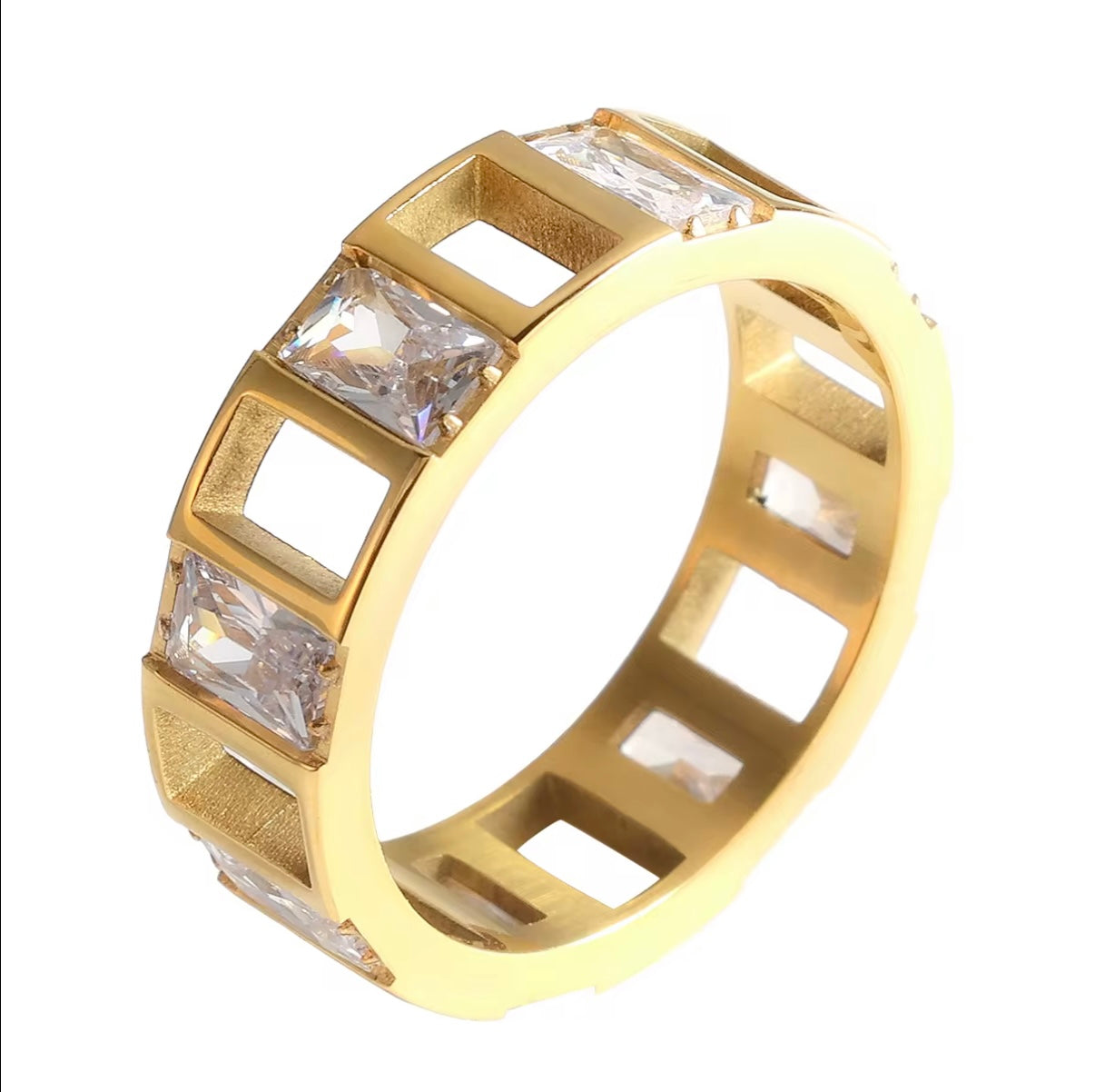 Anel Irís Banhado em Ouro 18K