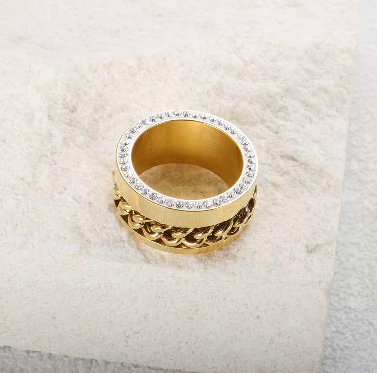 Anel Aurora Banhado em Ouro 18K