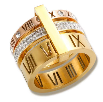 Anel Trinity Banhado em Ouro 18K