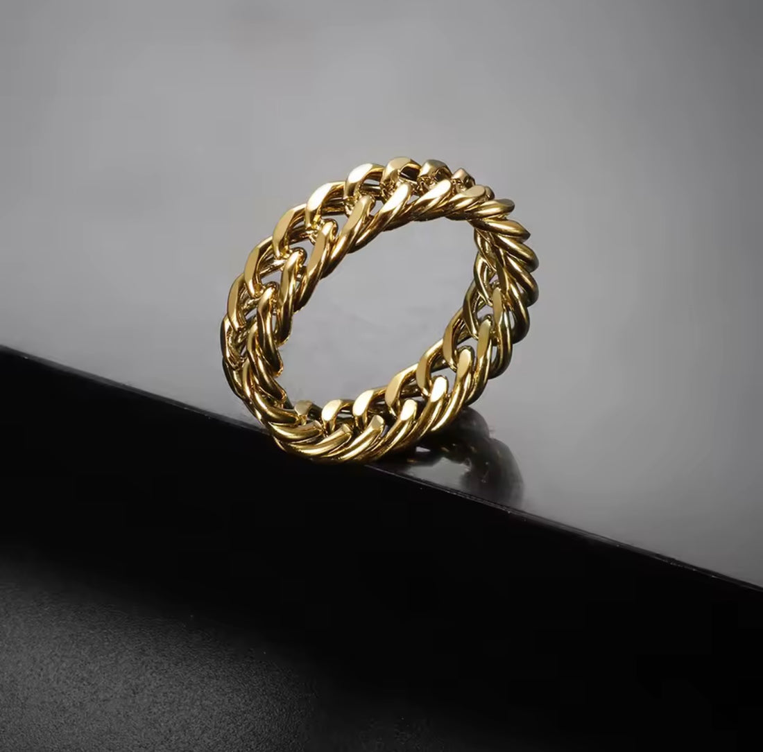 Anel Ellos Banhado em Ouro 18K