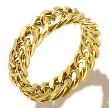 Anel Ellos Banhado em Ouro 18K