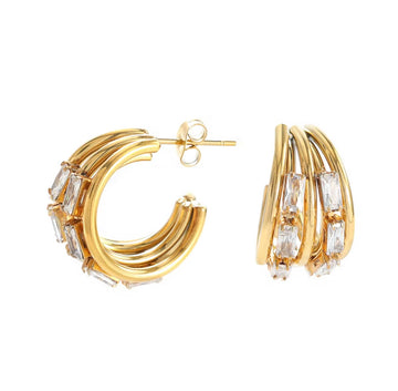 Brinco Irís Banhado em Ouro 18K