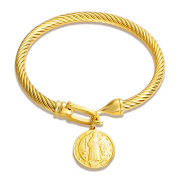 Pulseira Sao Bento Banhado em Ouro 18K